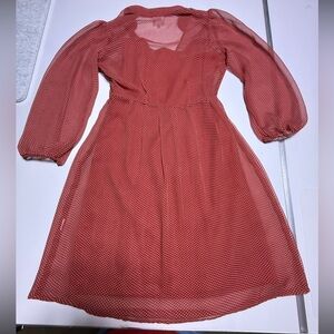 Hi There from Karen Walker Red Long Sleeve Dress